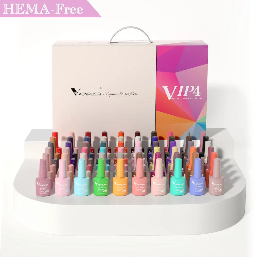 36/65pcs Venalisa Nail Polish Kit VIP Upgraped Gel Lacquer Luxury Color Nail Gel Soak Off UV LED Long Lasting Nail Varnish Set