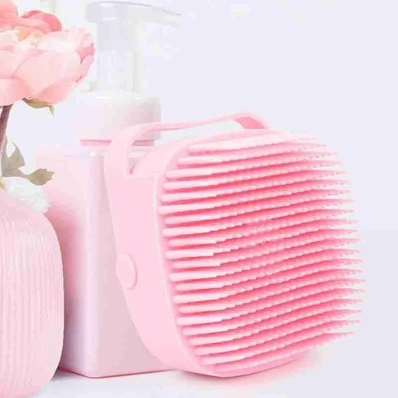 Bath Brush With Hook Soft Silicone Baby Showers Cleaning Mud Dirt Remover Massage Back Scrub Showers Bubble Non-toxic Brushes