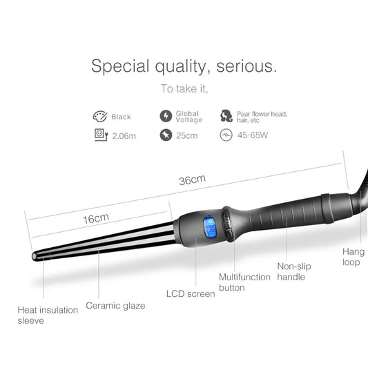 Ceramic Styling Tools professional Hair Curling Iron Hair waver Pear Flower Cone Electric Hair Curler Roller Curling Wand