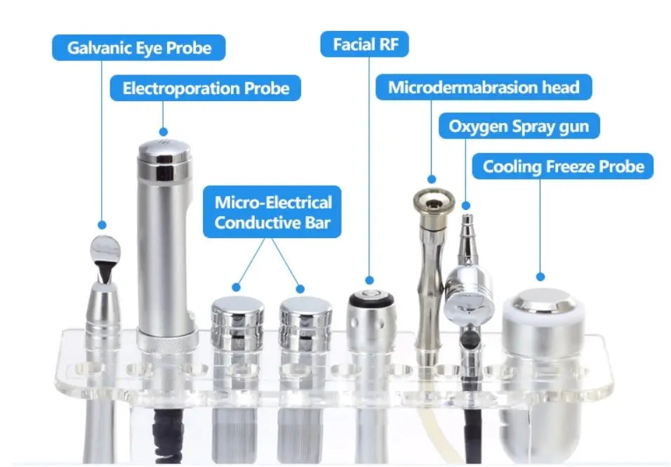 Facial RF Electroporation Mesotherapy Machine No-needle Diamond Meso Microdermabrasion Skin Tightening Rejuvenation RF Ultrasoni