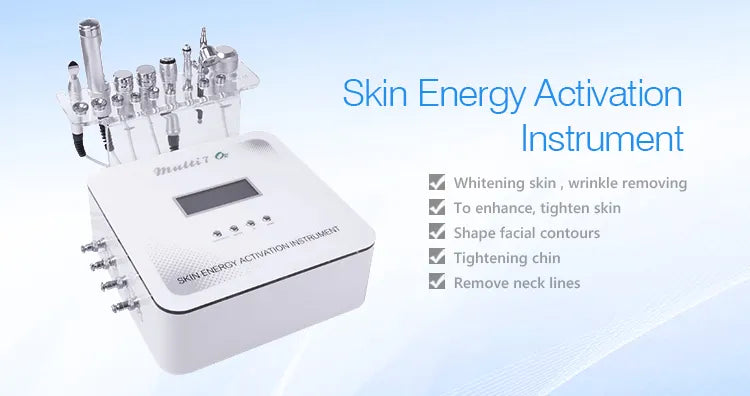 Facial RF Electroporation Mesotherapy Machine No-needle Diamond Meso Microdermabrasion Skin Tightening Rejuvenation RF Ultrasoni