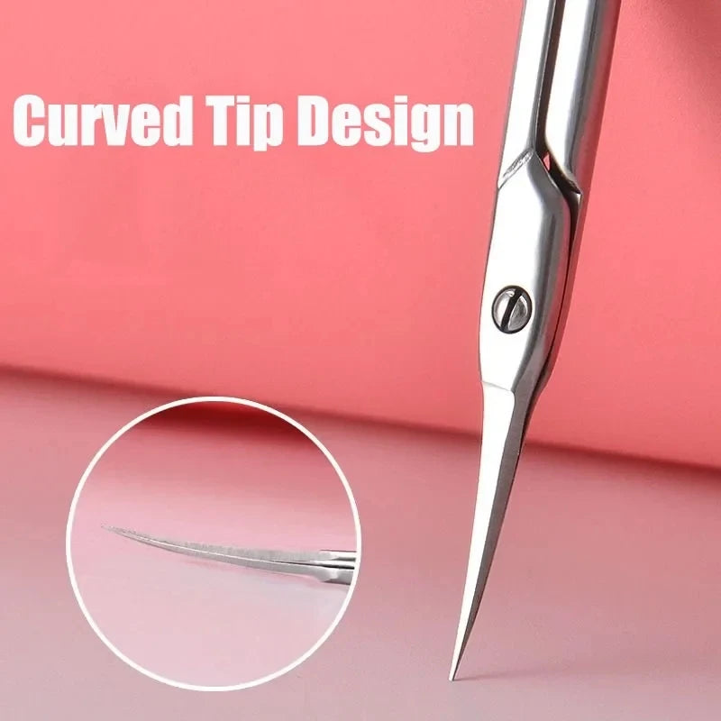 1pc Cuticle Scissors Nail Cuticle Clippers Trimmer Dead Skin Remover Stainless Steel Professional Nail Art Tools Cuticule Cutter