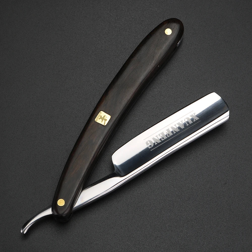 XUANFENG mirror face Folding Razor Hard Steel High Hardness Sharp Straight Edge Razor Men's Razor