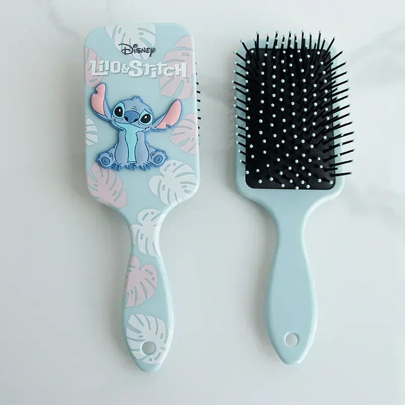 Disney Anime Figures Stitch Air Cushion Massage Combs Anime Cartoon Children Comb Hair Brush Hairdressing Tool Kids Toys Gifts