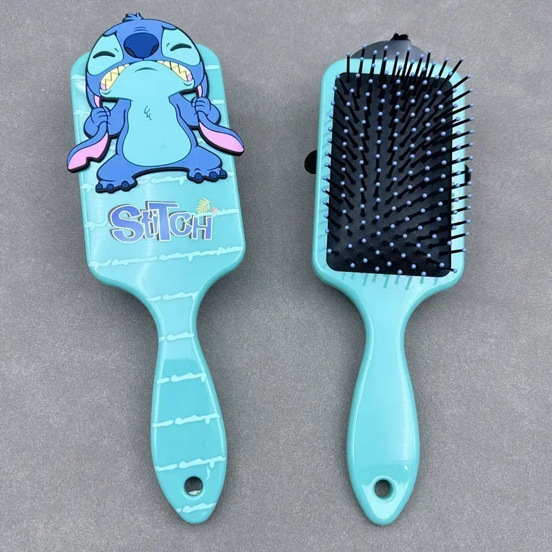 Disney Anime Figures Stitch Air Cushion Massage Combs Anime Cartoon Children Comb Hair Brush Hairdressing Tool Kids Toys Gifts