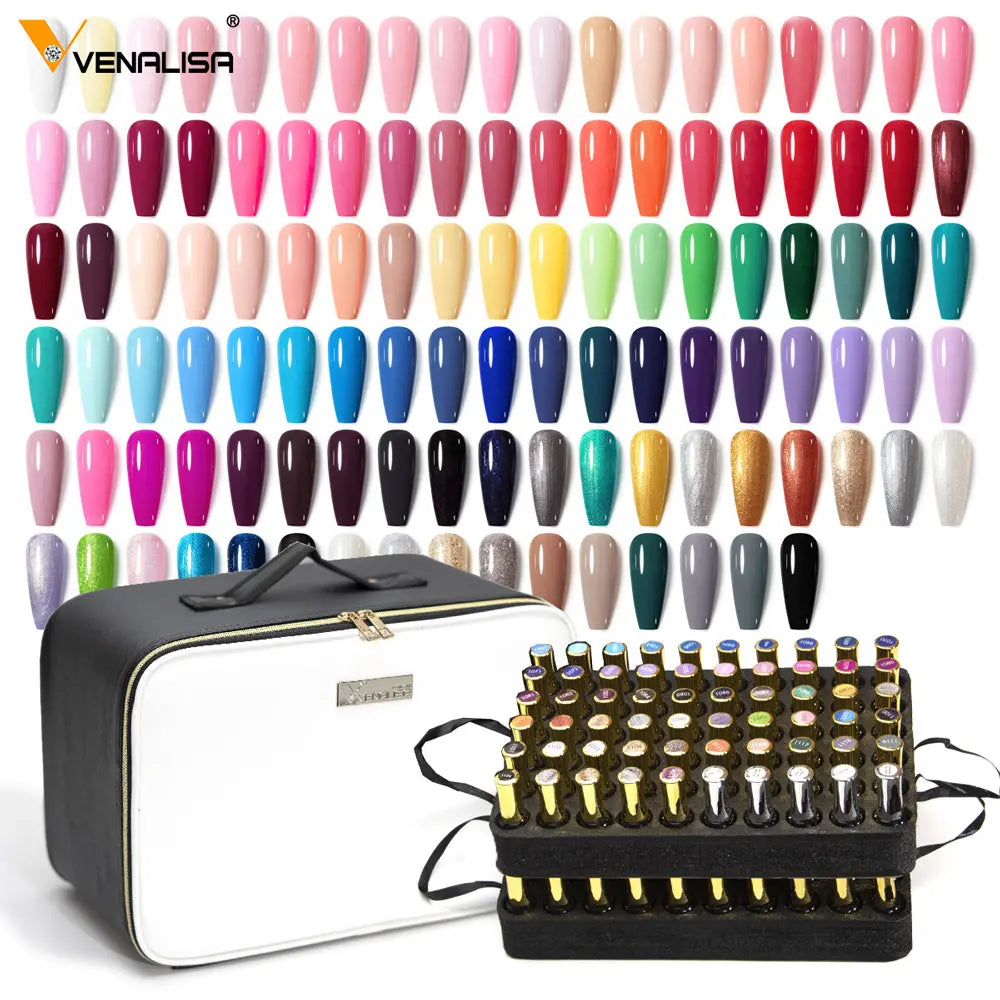 120pcs*12ml Venalisa Gel Polish Set Vernish Color Gel Polish New Fashion Color For Nail Art Design Whole Set Nail Gel Enamel Kit