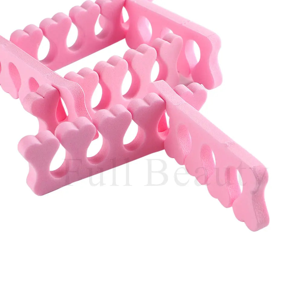 10/20Pairs Pink Soft Sponge Finger Toe Separator For Nail Art Practice Manicure Pedicure Divider Holder Gel UV Polish Tools Foam