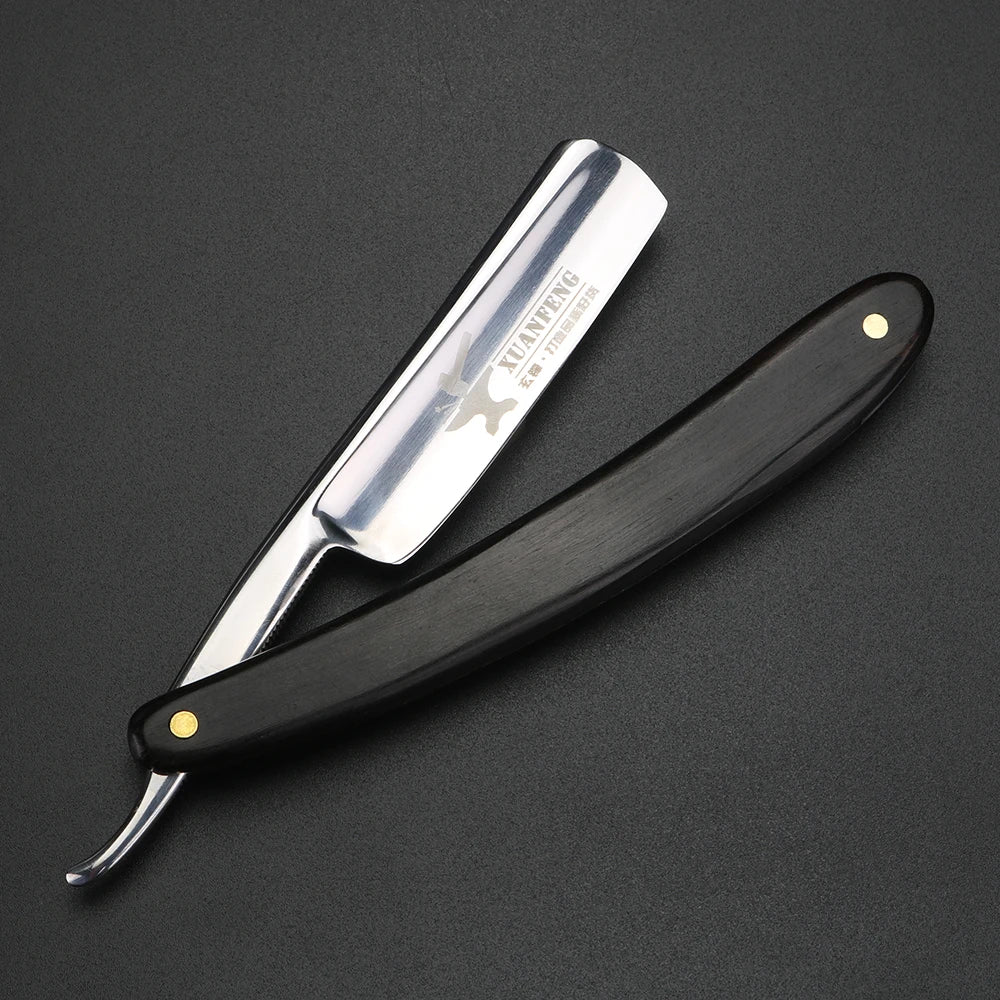 XUANFENG mirror face Folding Razor Hard Steel High Hardness Sharp Straight Edge Razor Men's Razor