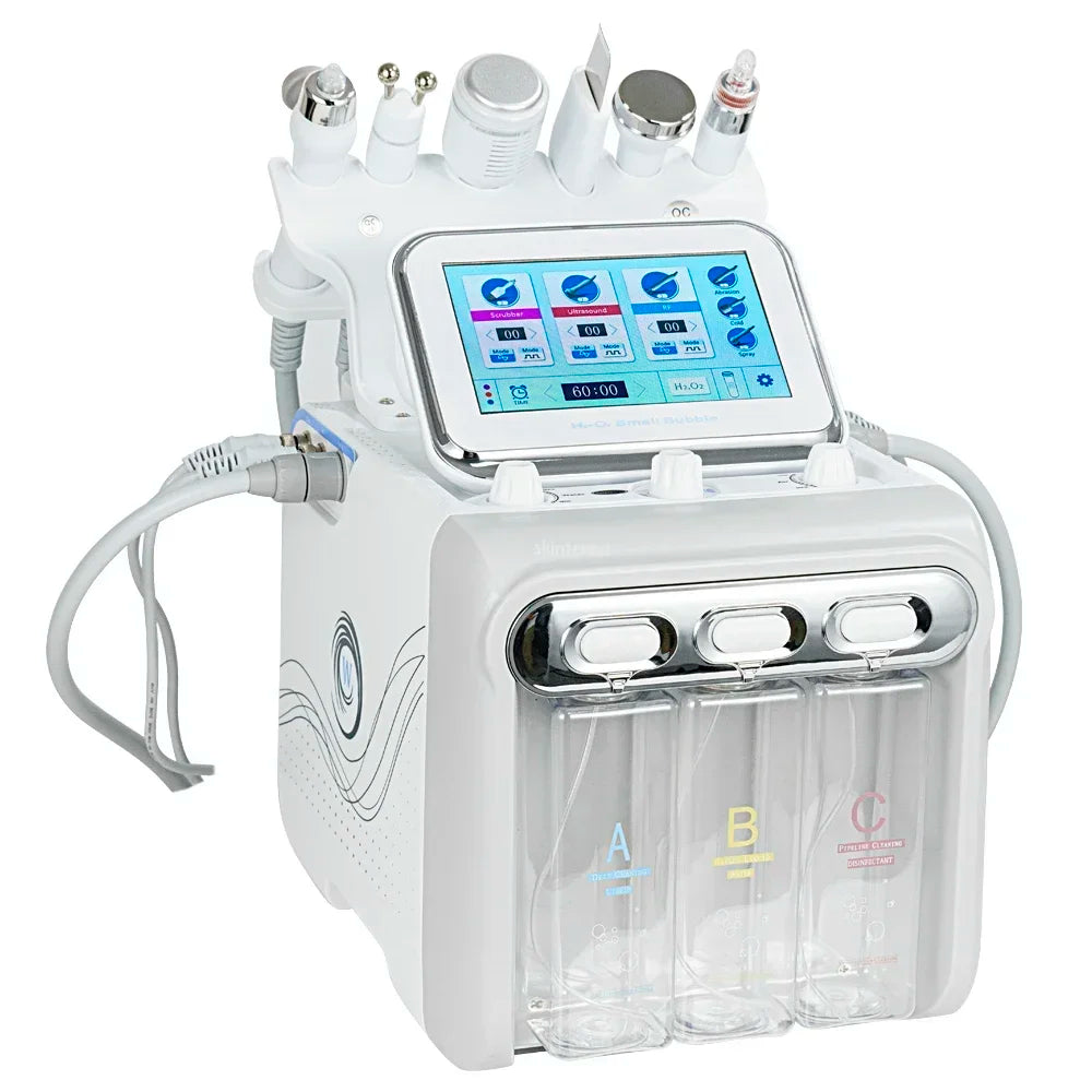 6 in 1 Facial Machine  Hydra Aqua Deep Cleaning Skin Care Device