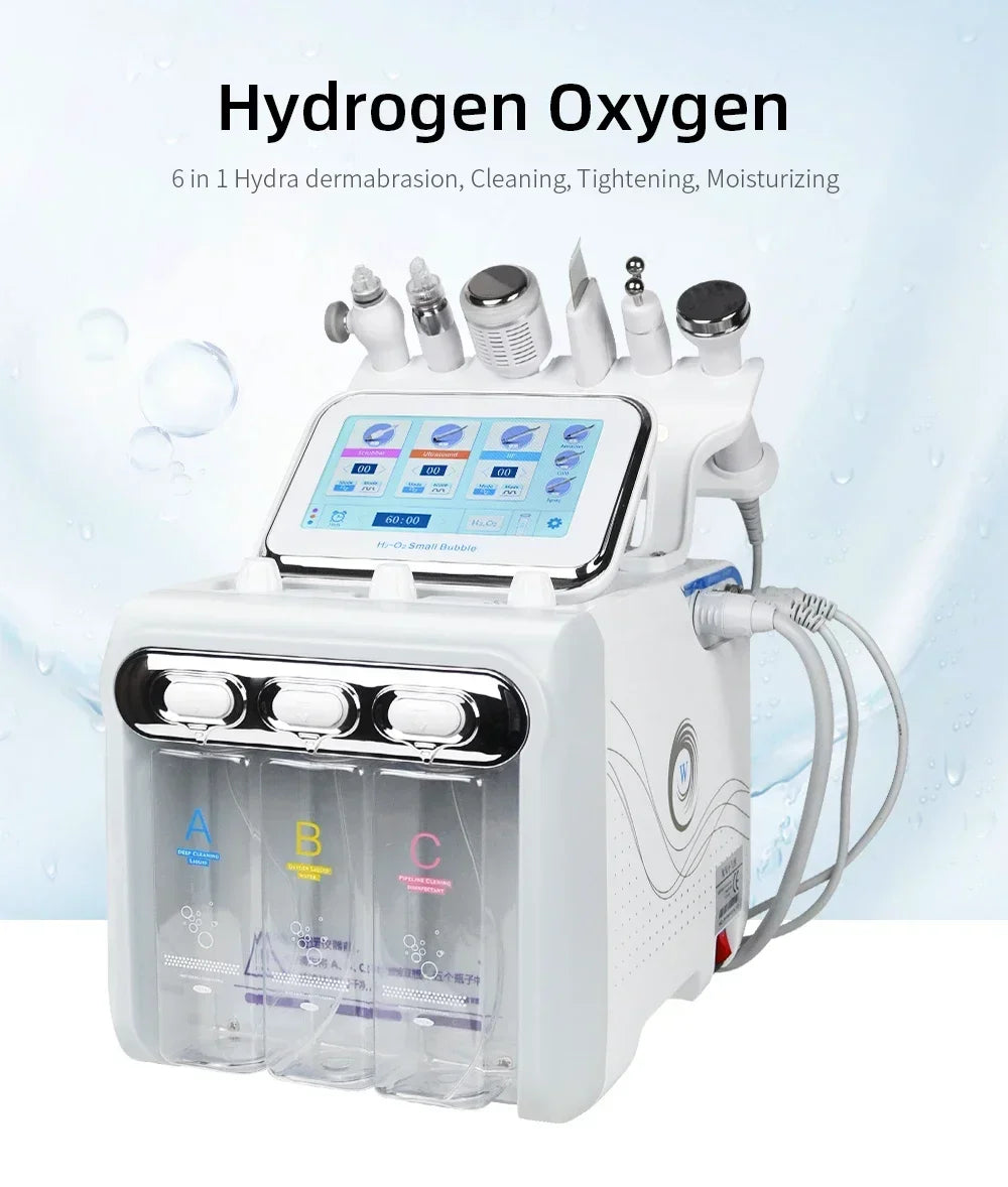 6 in 1 Facial Machine  Hydra Aqua Deep Cleaning Skin Care Device