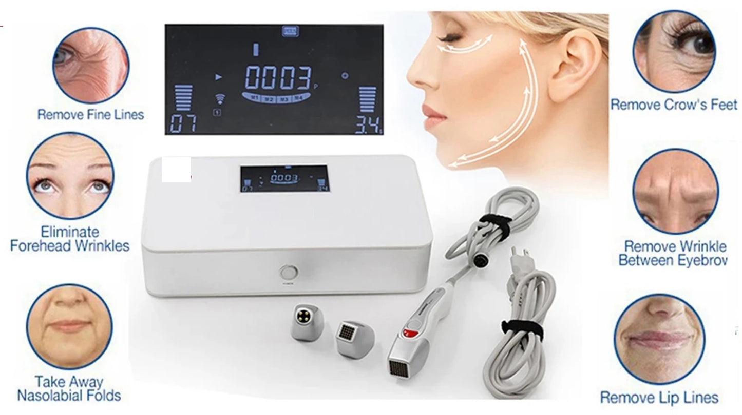 2024 New Portable Fractional RF Machine Radio Frequency Face Lift Skin Tightening Wrinkle Removal Eye Bags Spots Remove