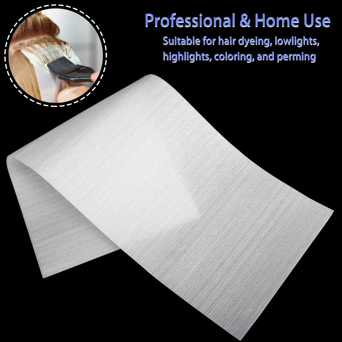 50/100PC Reusable Hair Color Foil Alternative Hair Dye Paper Hair Dyeing Tool,Highlight Sheets Balayage Paper Hair Coloring Tool