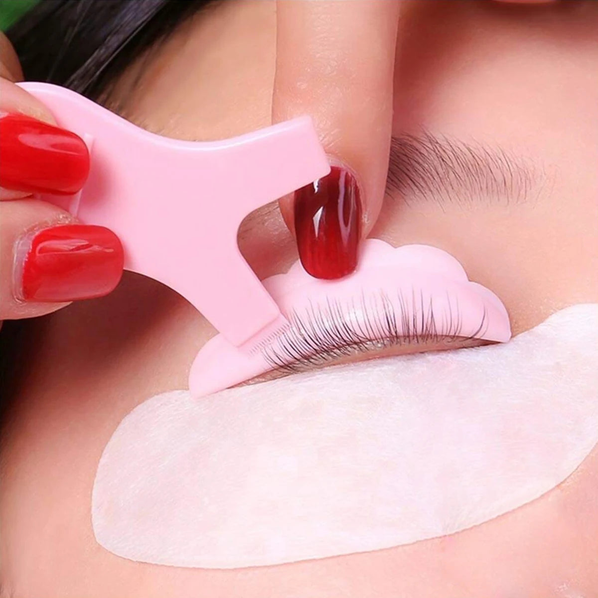 10Pcs Reusable Eyelash Lifting Kit Silicone lamination Pad Eyelash Perm Rods 3D Eyelashes Extension Curler Pad Makeup Tool