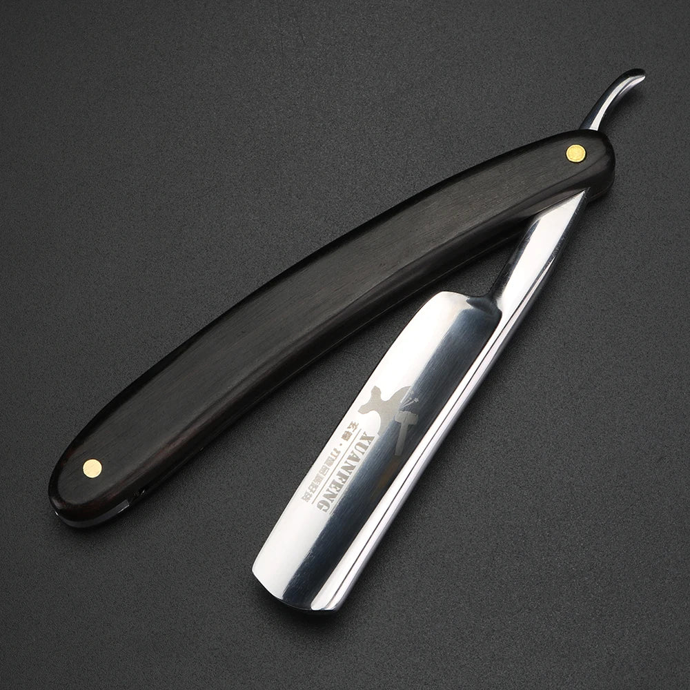 XUANFENG mirror face Folding Razor Hard Steel High Hardness Sharp Straight Edge Razor Men's Razor