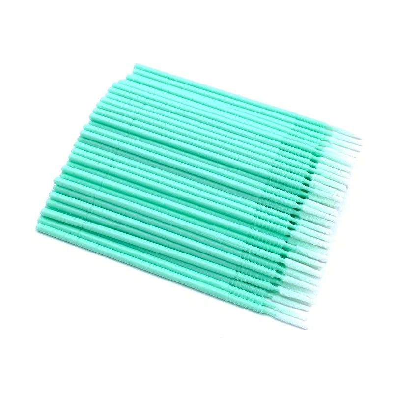 100pcs Bendable Micro Brushes Disposable Microbrush Applicators Eyelash Extensions Glue Cleaning Brush for Lash Extension