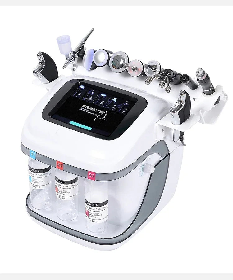 New Arrival! 10 In 1 H2o2 Aqua Peeling Lift Skin Bubble Moisturizer Oxygen Hydrofacial Machine, Skin Care Cleansing Facials