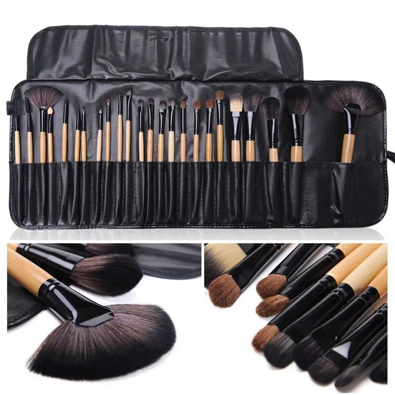 Super Bigs. Gift Bag Of  24 pcs Makeup Brush Sets Professional Cosmetics Brushes Eyebrow Powder Foundation Shadows Pinceaux Make Up Tools