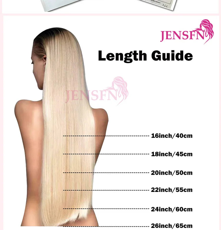 JENSFN High Quality Straight Micro feather new hair extensions real Human Hair Straight Hand knitting  0.8g/Strand Hair salon