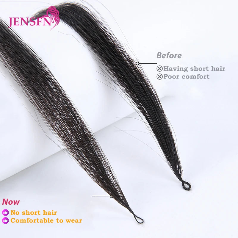 Third Generation Micro Feather New Hair Extensions 100% Human Hair Straight   16"-26" Inch 0.8g/Strand 613 Color Hair Salon