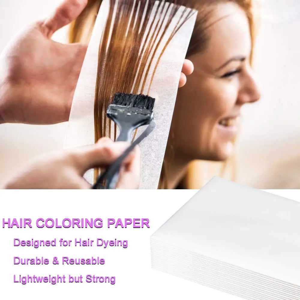 50/100PC Reusable Hair Color Foil Alternative Hair Dye Paper Hair Dyeing Tool,Highlight Sheets Balayage Paper Hair Coloring Tool