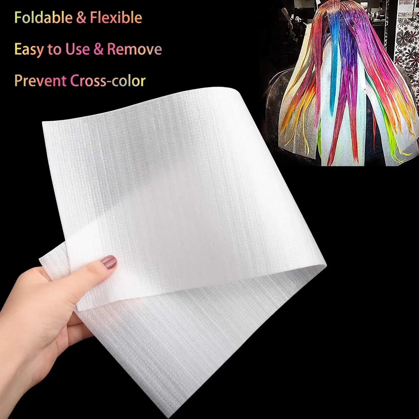 50/100PC Reusable Hair Color Foil Alternative Hair Dye Paper Hair Dyeing Tool,Highlight Sheets Balayage Paper Hair Coloring Tool